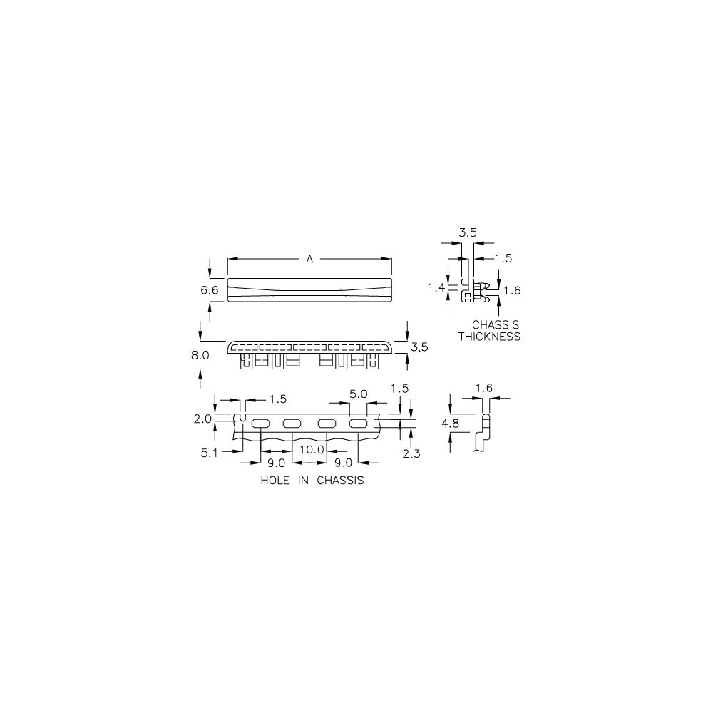 GCGM-47 - Guida per circuiti stampati | Gecko Fastener GmbH