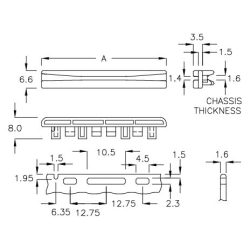 GCGM-47DK - Guía para placas de circuito impreso | Gecko Fastener GmbH 2