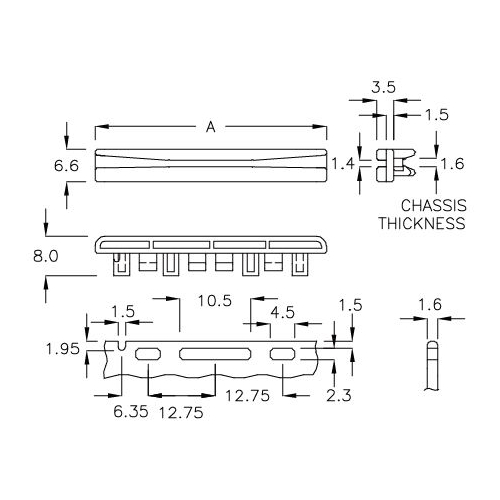 GCGM-47DK - Guide-circuit imprimé | Gecko Fastener GmbH