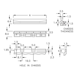 GCGM-47SJ - Printplaatgeleider | Gecko Fastener GmbH 2