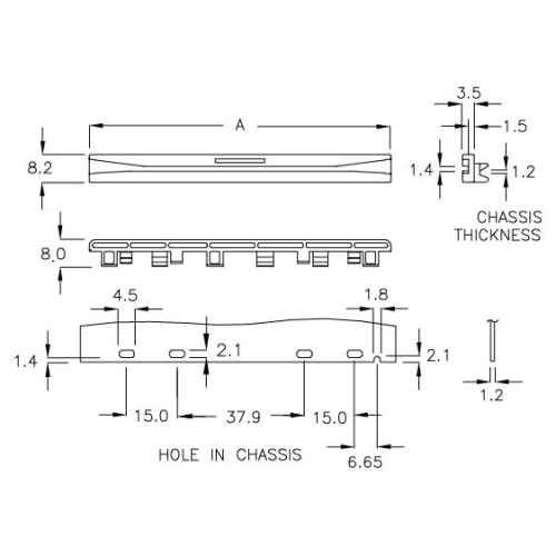 GCGM-90 - Circuit board guide | Gecko Fastener GmbH