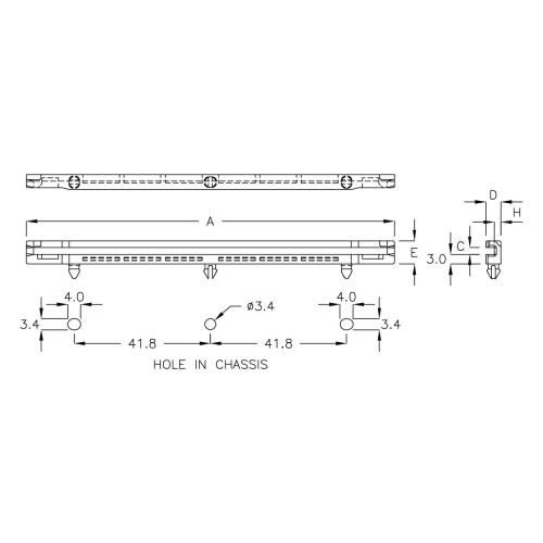 GCGT-113F - Guía para placas de circuito impreso | Gecko Fastener GmbH
