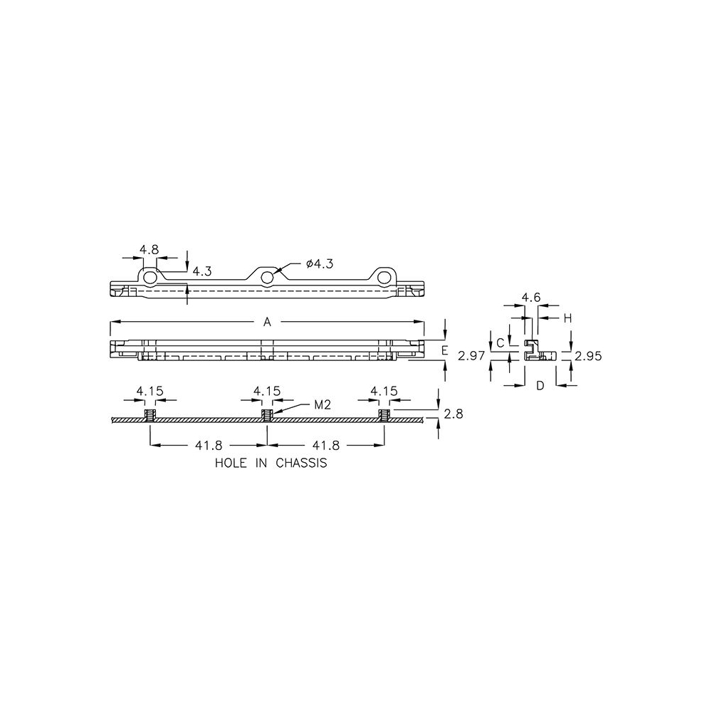GCGW-112A - Guide-circuit imprimé | Gecko Fastener GmbH