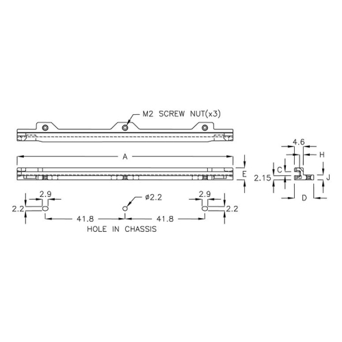 GCGZ-113K - Guida per circuiti stampati | Gecko Fastener GmbH