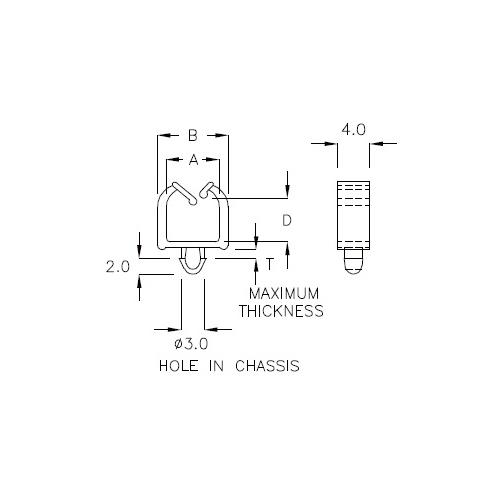 GCH-01A - Kabelhouder (Wire Saddle) | Gecko Fastener GmbH