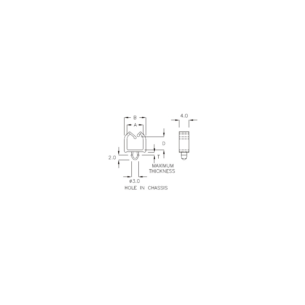 GCH-01A - Kabelhalter (Wire Saddle) | Gecko Fastener GmbH