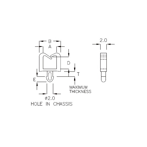 GCH-01F - Kabelhalter (Wire Saddle) | Gecko Fastener GmbH