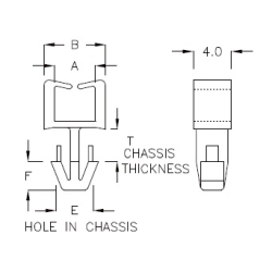 GCH-01L - Support de câble (Wire Saddle) | Gecko Fastener GmbH 2