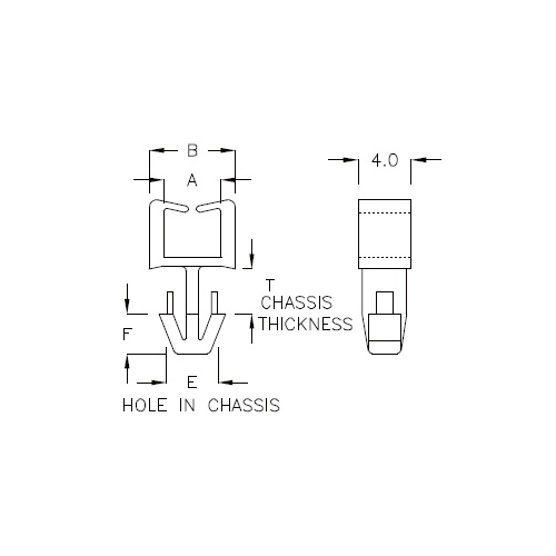 GCH-01L - Support de câble (Wire Saddle) | Gecko Fastener GmbH
