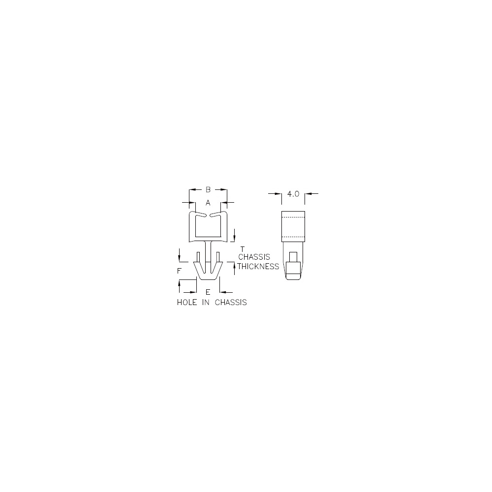 GCH-01L - Soporte para cables (Wire Saddle) | Gecko Fastener GmbH