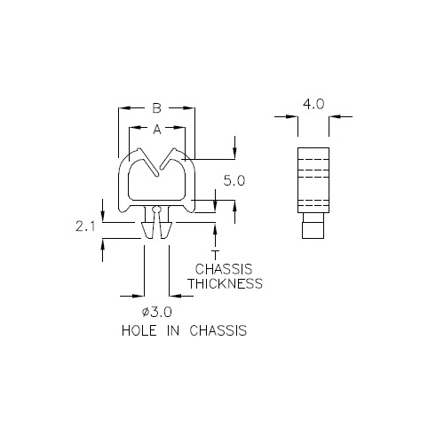GCH-01S - Kabelhalter (Wire Saddle) | Gecko Fastener GmbH