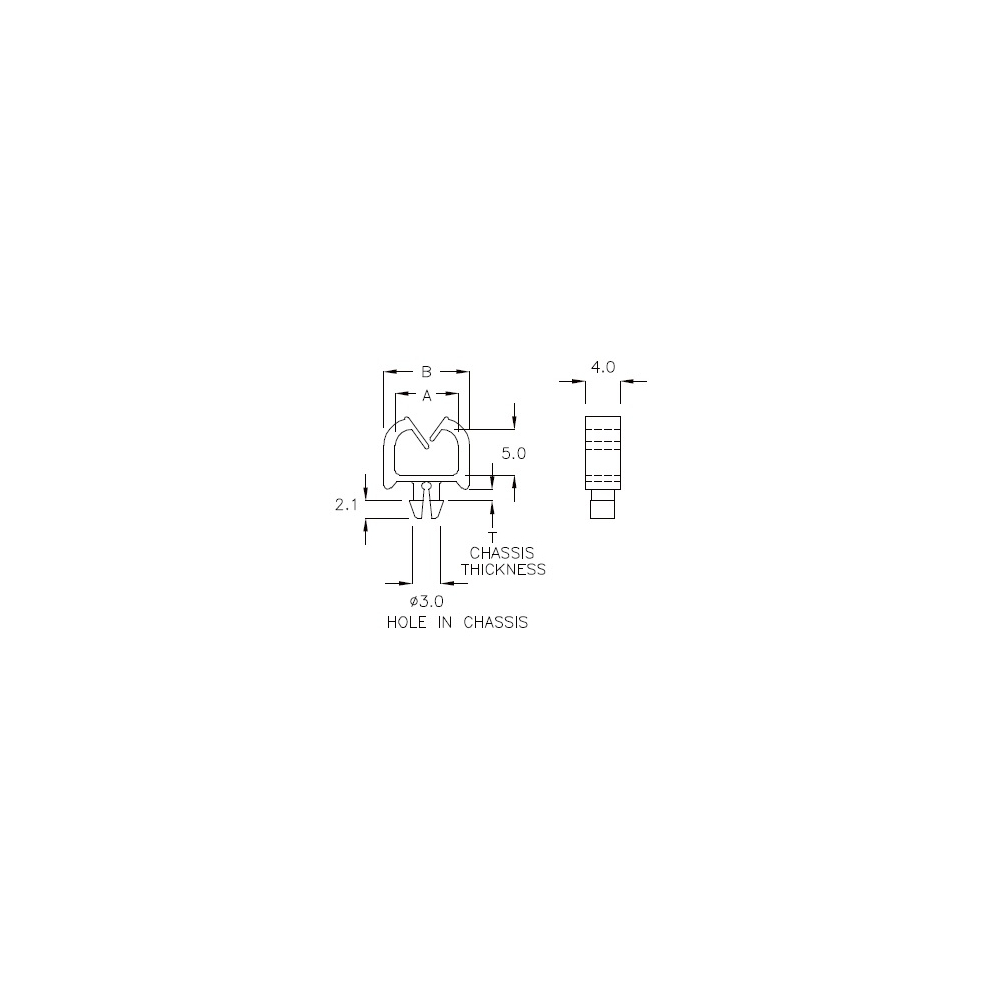 GCH-01S - Soporte para cables (Wire Saddle) | Gecko Fastener GmbH