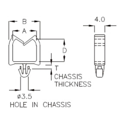 GCH-01Y - Kabelhouder (Wire Saddle) | Gecko Fastener GmbH 2