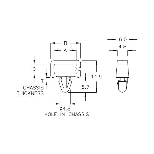 GCH-02 - Kabelhalter (Wire Saddle) | Gecko Fastener GmbH