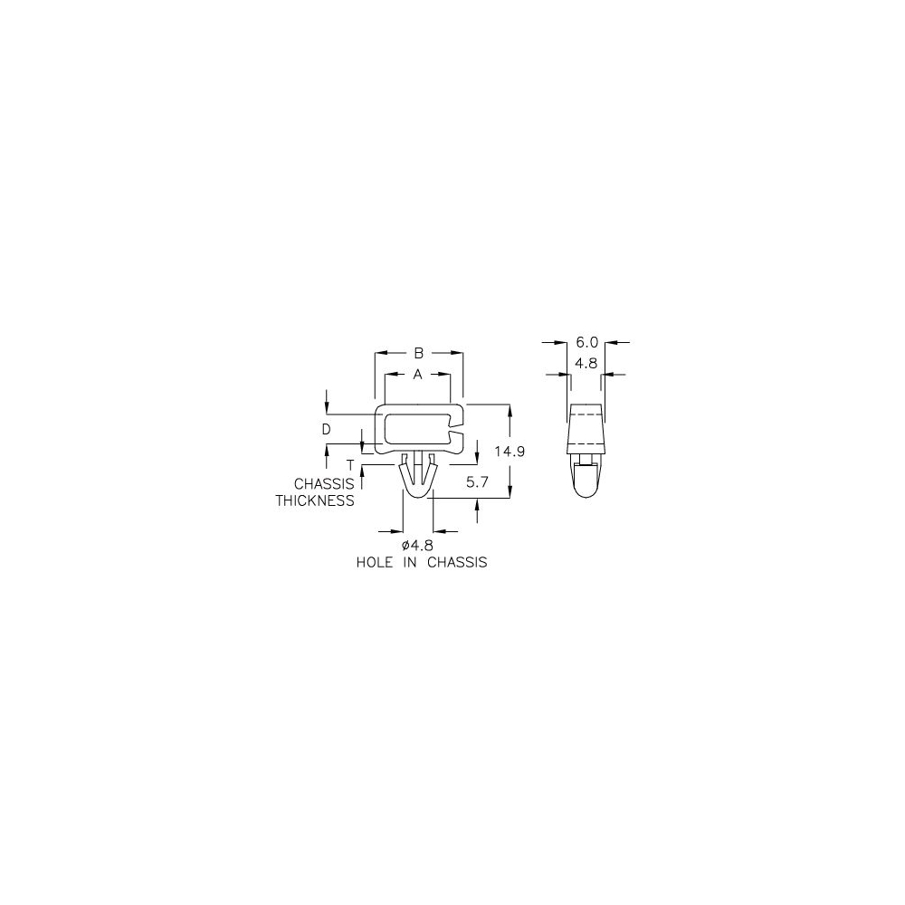 GCH-02 – Cable holder (Wire Saddle) | Gecko Fastener GmbH